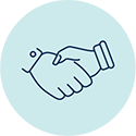 Icon of a handshake