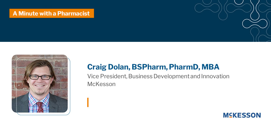 A screenshot of a webinar featuring pharmacist Craig Dolan